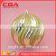 brilliant golden hollow glass ball outdoor christmas tree decor