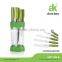 White color PP Barrel-shape Knife Block with beautiful flower