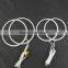 wholesale led headlight xenon lamp 4*120mm 12v white color ccfl angel eyes for bmw for audi cars halo rings kit