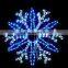 White and Blue Snowflake 120L LED Rope Light