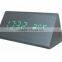 Multi-function led digital clock,wooden table clock