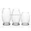Wholesale clear glass candle holder/ set of 3 glass candle holder