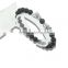 KJL-ST0011 Men Bracelets Gold white/black zircon beaded Leopard Charm Bracelet Matte Onyx Natural Stones For Women Man