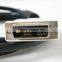 1.8M High quality Black DVI 18+1 Single link male to male cable with 2 Ferrit