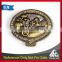 Royal high tea rose shape 3D embossed custom metal pin badge