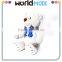 Kid Gift OEM Enterprise Plush Bear With Tie Cartoon Toy Doll