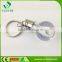 Fashion and popular design 1 LED plastic mini led flashlight keychain