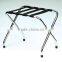 chrome luggage rack for hotel bedroom