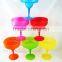 bule stem margarita drinking fancy glasses