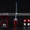 Portable Travel 30 ml Square Glass Red Perfume Bottle Perfume Spray Bottle