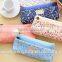 Soft Cotton Countryside Floral Pencil Pen Case Cosmetic Makeup Bag Pouch