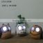 Polyresin owl toy small solar led lights home decor