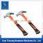 good quality of plastic handle claw hammer 250g -021