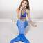 MYLE factory own design 5 color 4 size swimmable mermaid tail kids swimwear