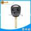 hot selling 2 button remote key case without logo with short 37mm TOY48 blade for Lexus is470 gx470 ct200h