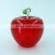 Lovely Wedding Door Gift Crystal Red Apple Coin Piggy Bank