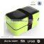 Black Lid Bento Box, FDA Approved, Eco-friendly, Microwave & Dishwasher Safe