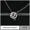 Zircon Main Stone and Alloy Or Brass Jewelry Main Material Pendant Necklace Silver