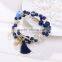 New Bohemia Style Multilayer Acrylic Beads Tassel Bracelet