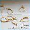 hot sell 2015 fashion earring set clips bronze earrings findings