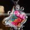  China wholesale miao embroidery necklace 100% handmade irregular shape necklace