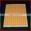 Custom self adhesive round fluorescent sticker paper with colorful