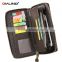 QIALINO Zipper Wallet Genuine Leather men's wallet handbag