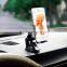 Fasion Design Anti-slip 360 Degree Rotation Dual Adjuastable Car Holder Phone For 3.5-6 inch smartphone
