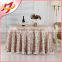 Fancy polyester brocade jacquard table cloth for wedding, home, hotel and party decoration