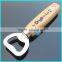 Best selling stainless steel bottle opener with wood handle