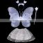 Children Performance Prop Halloween Single Layer Angle Butterfly Fairy Wings Magic Wand Headband Costume Set/Birthday Event Sets