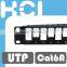 Network Solution 1U 24 Port Cat 6A Unshielded UTP Snap-In Type Discrete Patch Panel