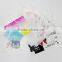 Cotton puff plastic drawstring bag for cosemtic