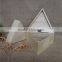 Triangle natural cheap wooden christmas gift box