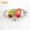 Factory Hot Sale Smoking clear ashtray, ceramic golden fruit tray