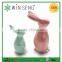 Cute ceramic rabbit art,ceramic rabbit statue for home decoration