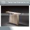 Elegant design travertine base console table with glass