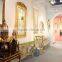 Hand Drawing Room Furniture Baroque Style Hallway Console Table and Mirror