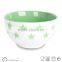 solid glaze ceramics cereal bowl with star