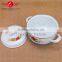 Cheap price 5pcs Persimmon typemulti-purpose enamel casserole / cookware set