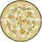 Classic Elegant Italian Designed Floral Marble Medallion Inlay Flooring in Round Shape BF12-04284d
