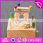 High quality children toys beech wood diy music box W07B041