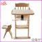 2015 new fashion baby high chair,solid wood high chair,hot sale baby high chair W08F014-22