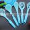 CK-3124 High quality non-stick 6pcs gadget silicone kitchen cooking tools set nylon kitchen utensil set with PP handle