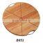 Cheese knife set with wood cutting board