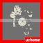 UCHOME Fairy Wall Clock Mirror Cheap Laser Cut Children's Wall Mirror Clock