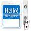 Metal Bulldog Clip ID Name Badge Holder With Strap
