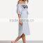 off shoulder casual women dress new stripe design latest western dress patterns for girls