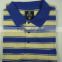 Yarn dyed striped pima cotton polo shirt for men, free sample supported