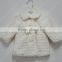 winter fur coat for baby girls/cute baby fur coat with bow